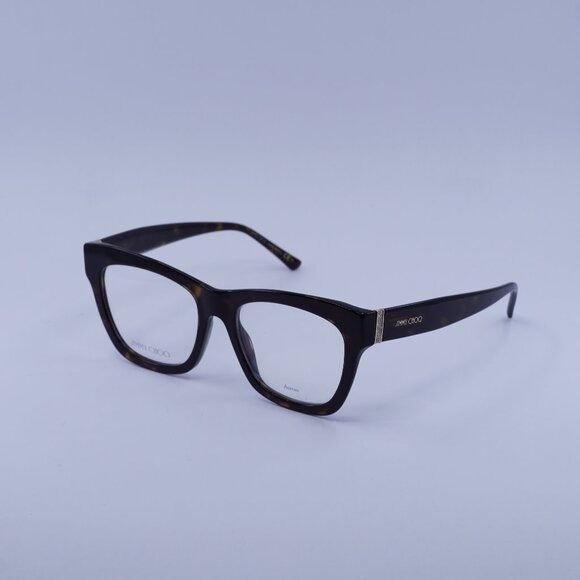 Jimmy Choo JC351 0086 00 Eyeglasses Havana 53mm Square Frame - Picture 1 of 11